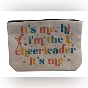 Colorful Cheerleader Taylor Swift Inspired Makeup Bag NWOT
